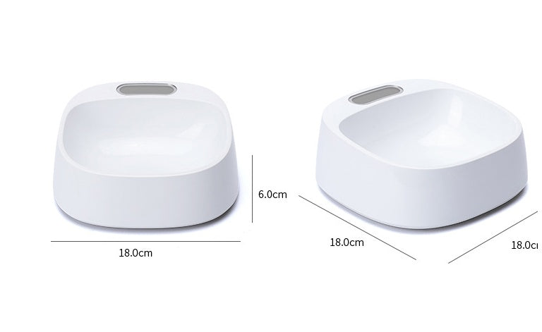 Pet weighing food bowl